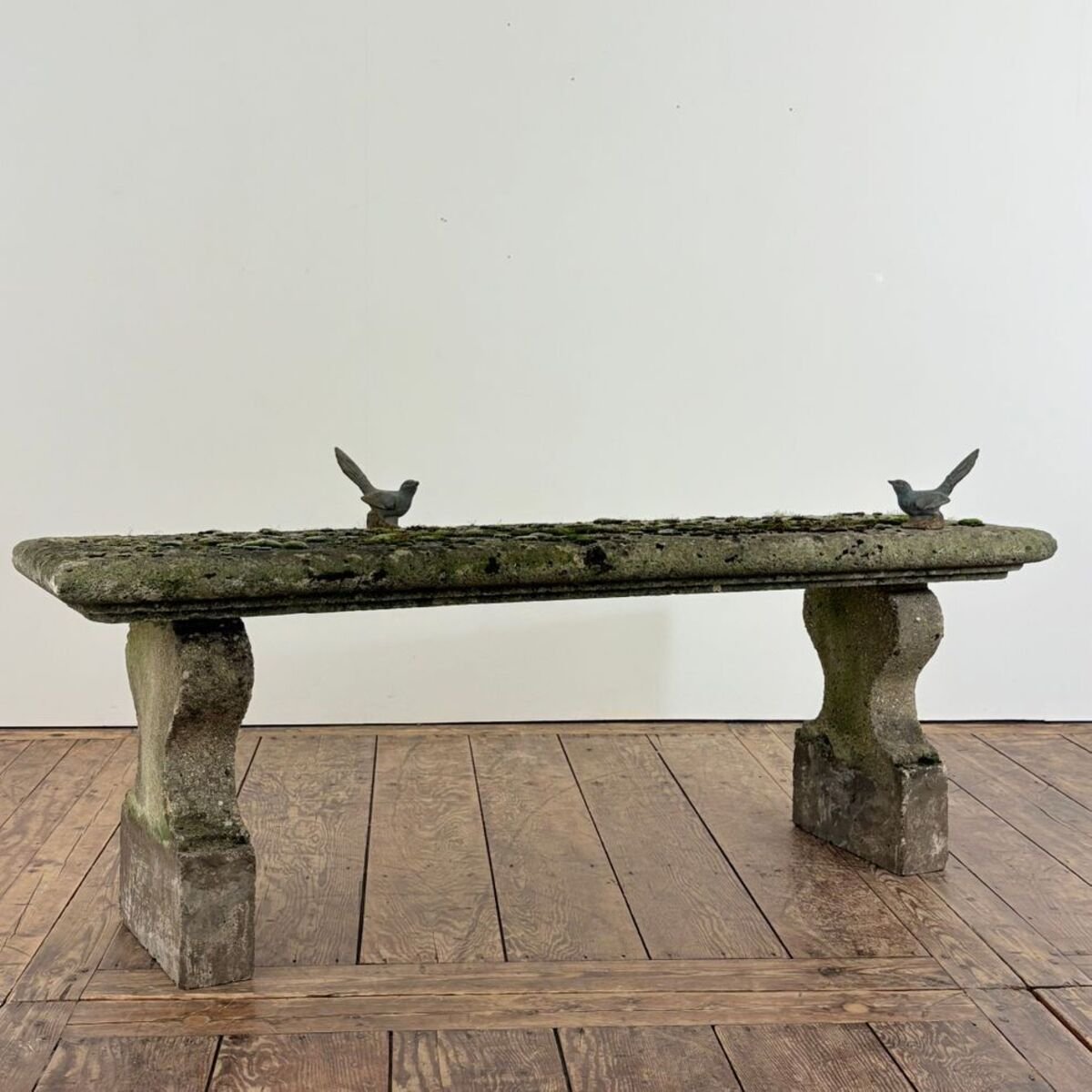 Early 20th Century French Reconstituted Stone Garden Bench - JAA