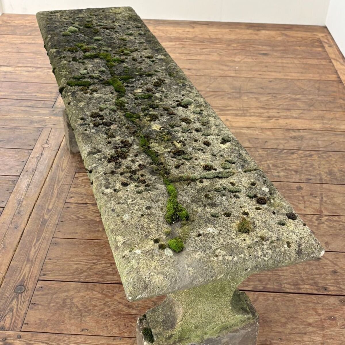 Early 20th Century French Reconstituted Stone Garden Bench - JAA