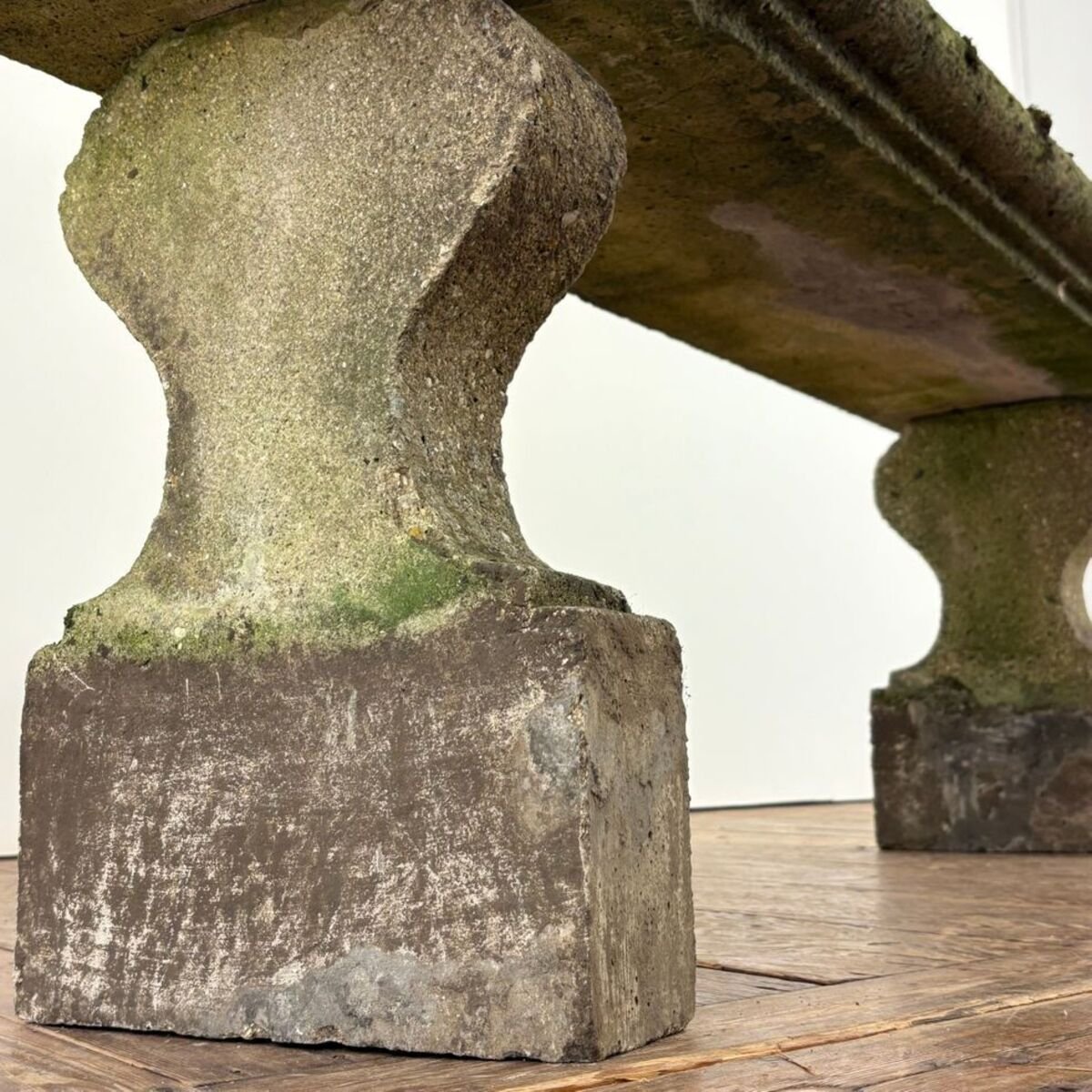 Early 20th Century French Reconstituted Stone Garden Bench - JAA