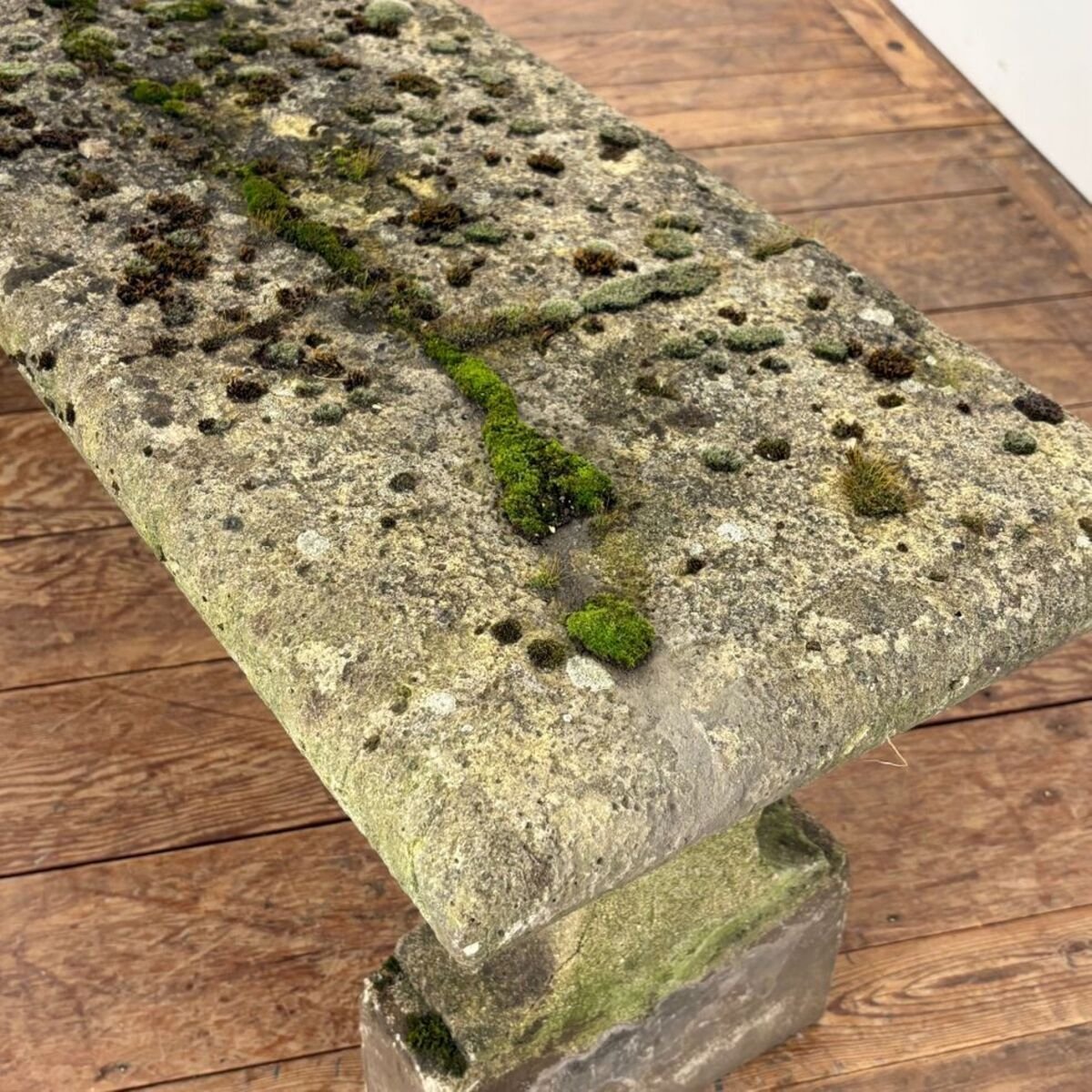 Early 20th Century French Reconstituted Stone Garden Bench - JAA