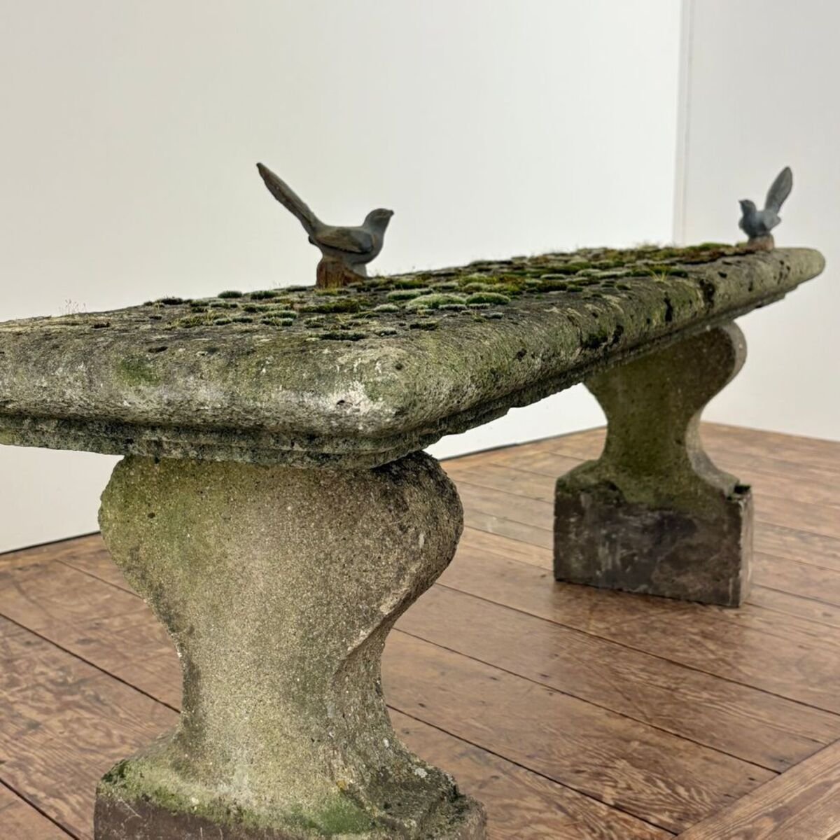 Early 20th Century French Reconstituted Stone Garden Bench - JAA