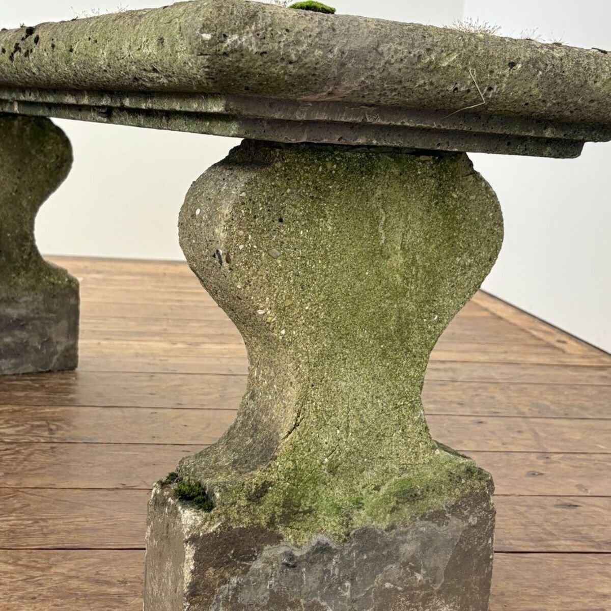 Early 20th Century French Reconstituted Stone Garden Bench - JAA