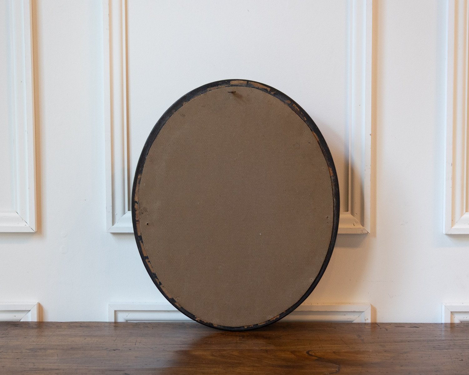 Napoleon III Ebonized Convex Sorciere Mirror, 19th Century - JAA