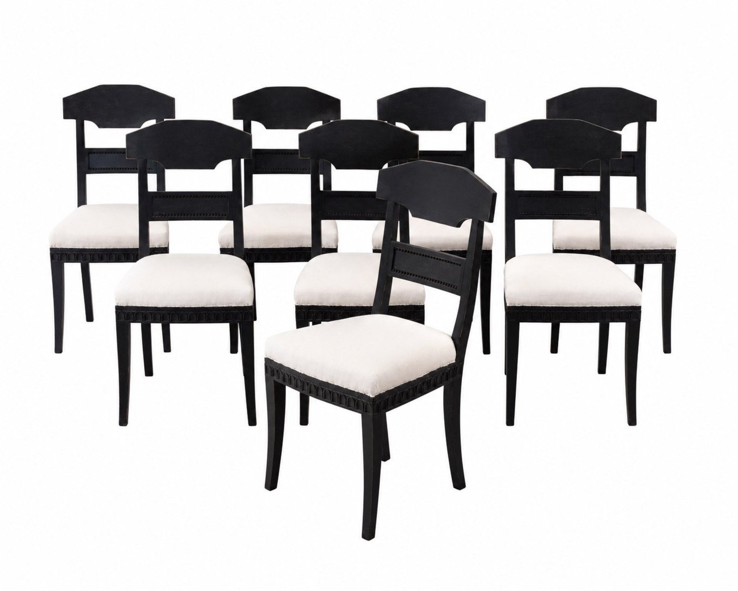Set of Eight Swedish Chairs, circa 1840