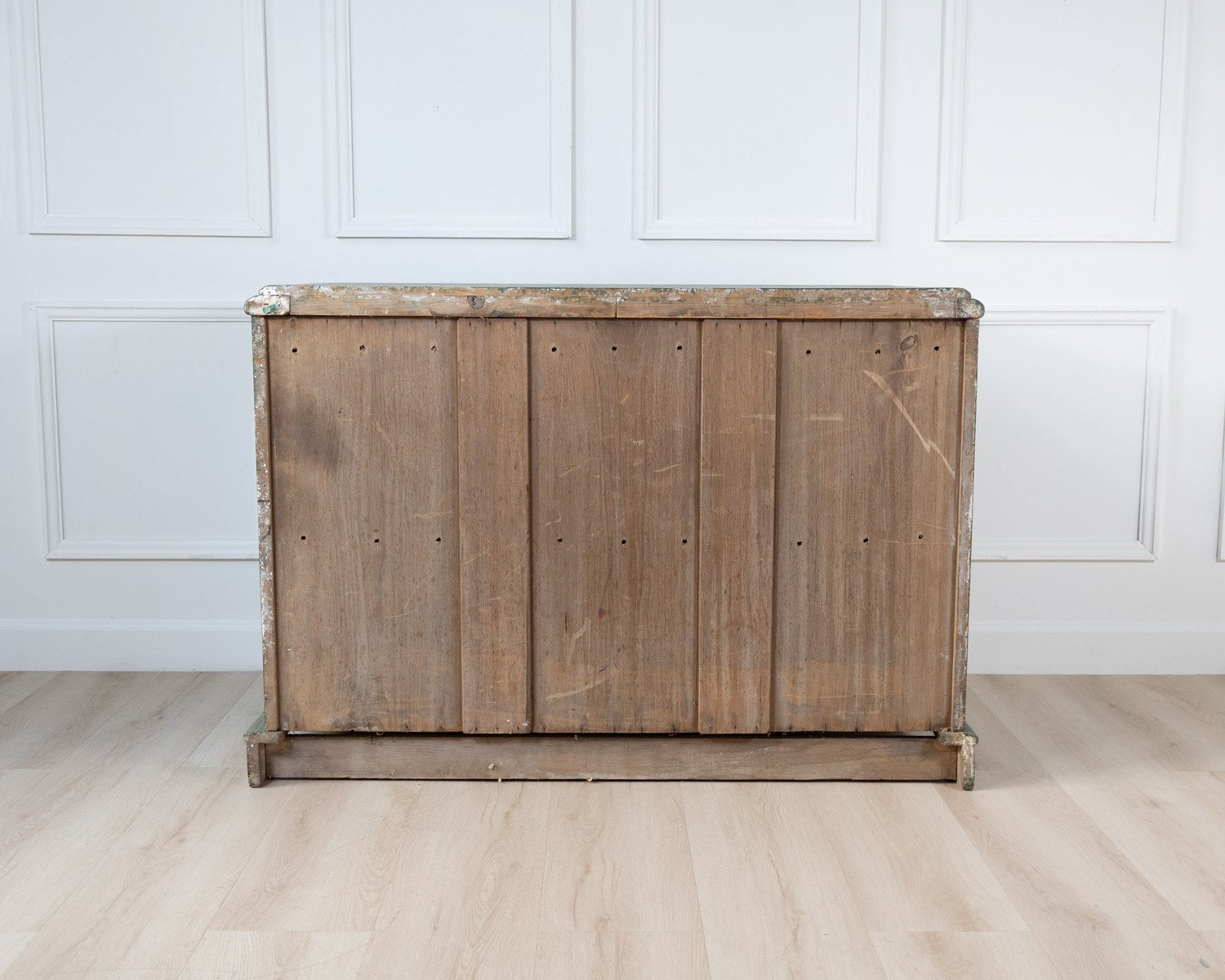 Austrian Green Painted Pine Buffet with Lozenge Doors, circa 1880 - JAA
