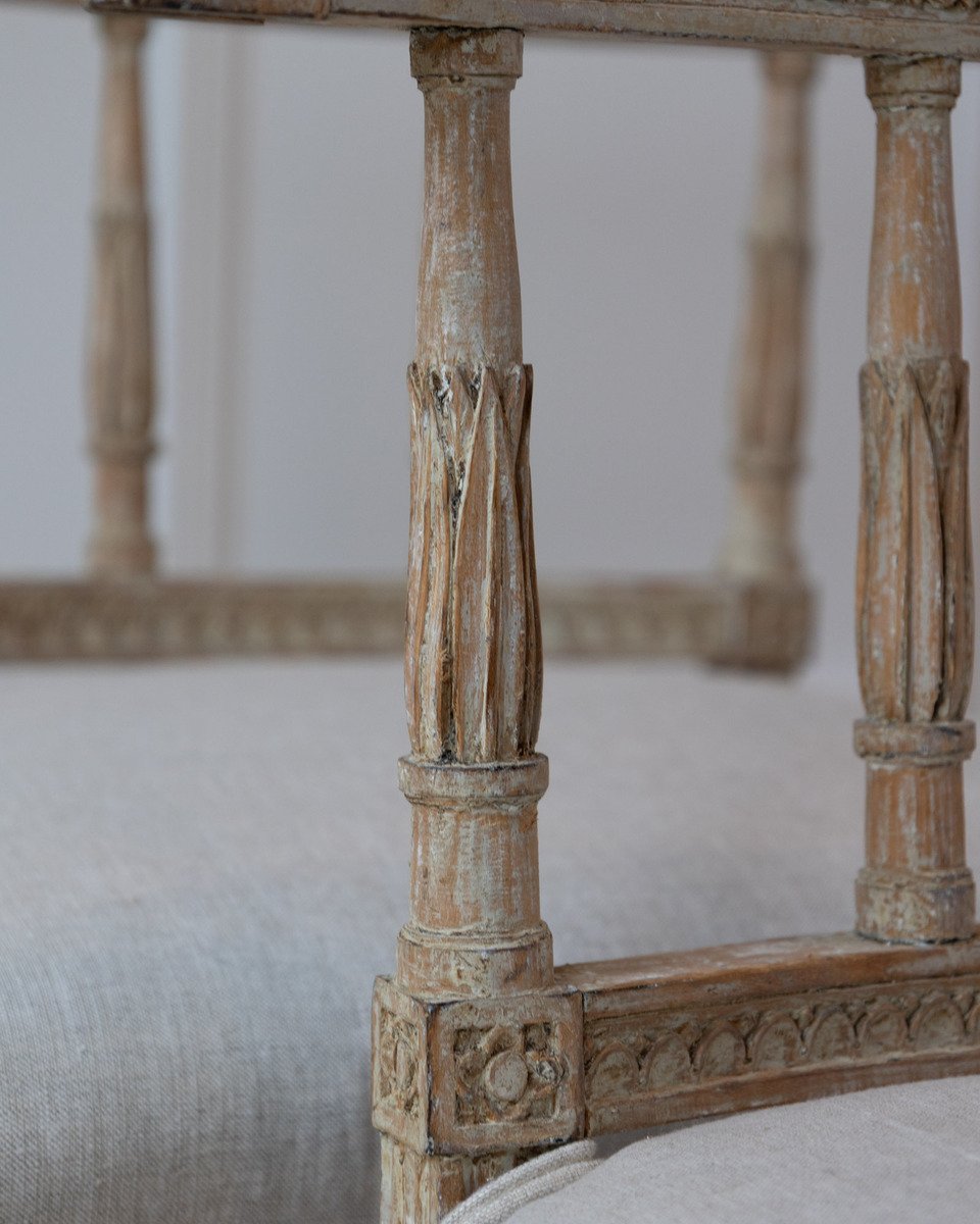 Pair of Gustavian Klismos Chairs in Original Paint, circa 1800 - JAA