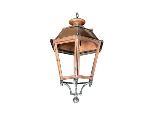 French Hexagonal Copper Lanterns
