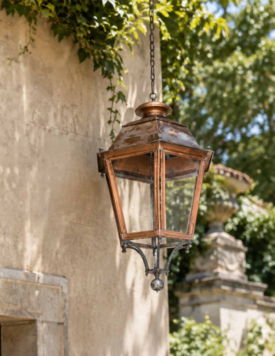 French Hexagonal Copper Lanterns - JAA