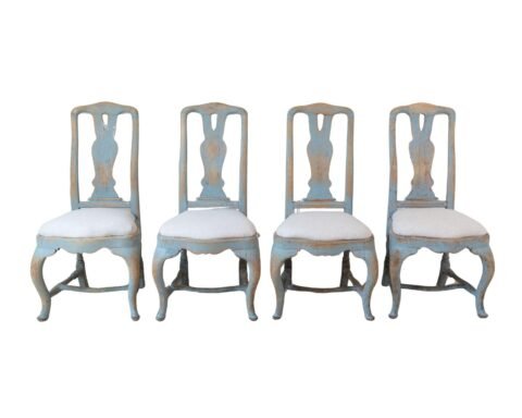 4 late baroque chairs