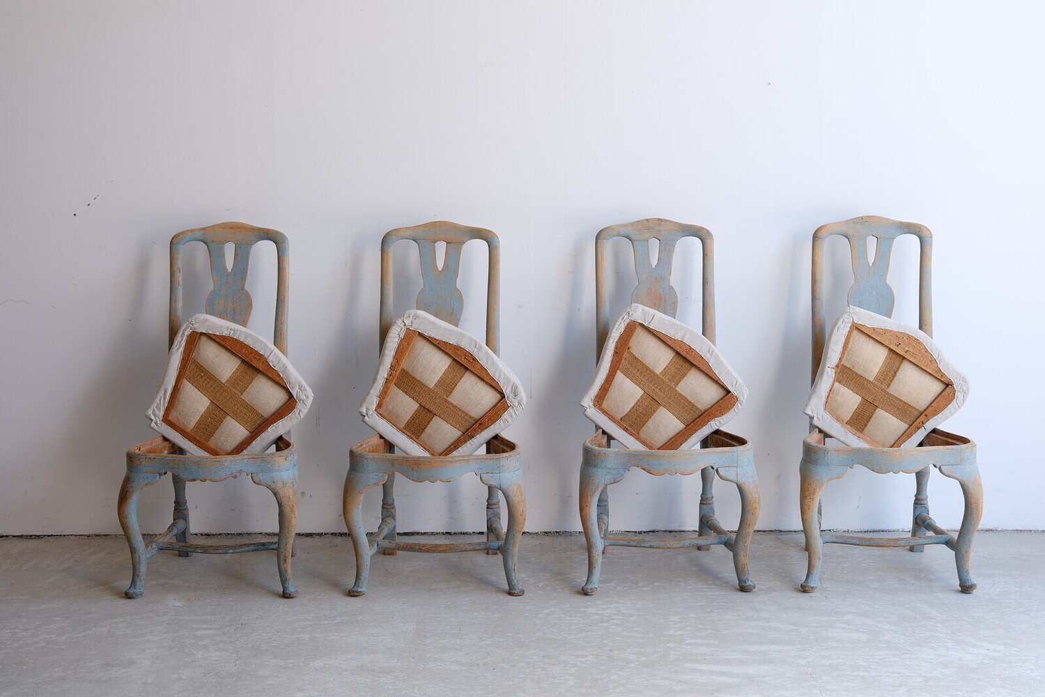 4 late baroque chairs - JAA