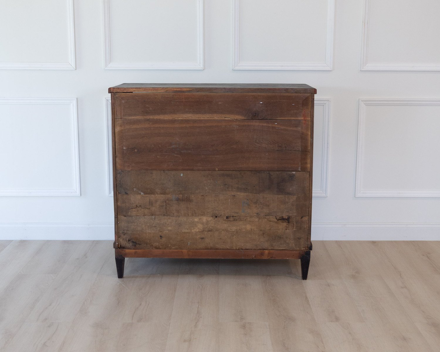 An antique Swedish bureau in black - JAA