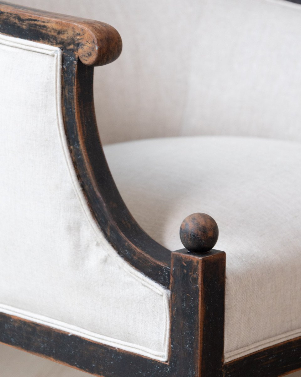 Pair of Swedish Barrel Back Club Chairs, circa 1910 - JAA