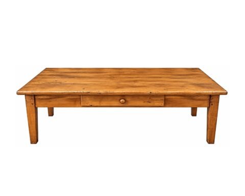 Antique Cherry Coffee Table with Drawer