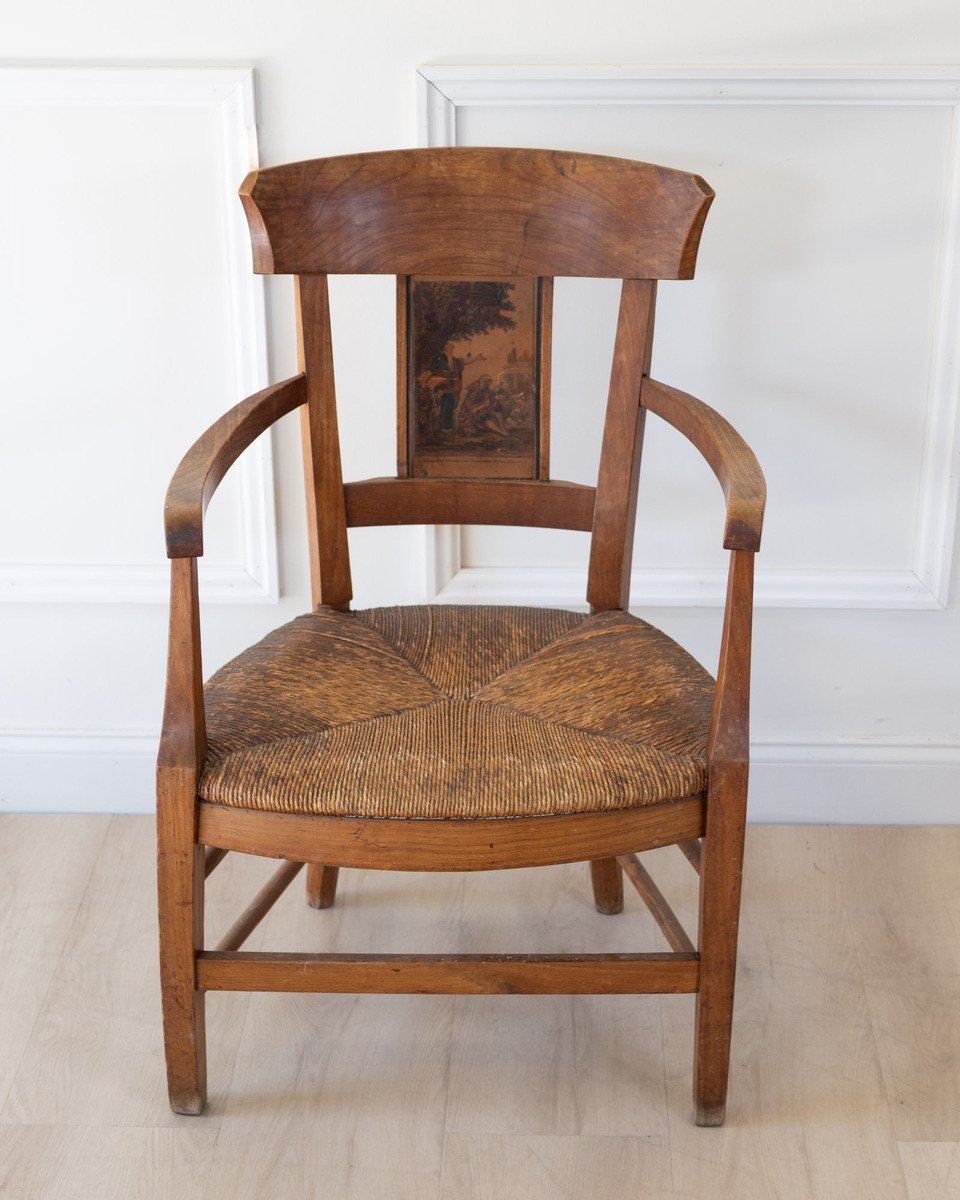 Early 20th Century Straw Armchair - JAA