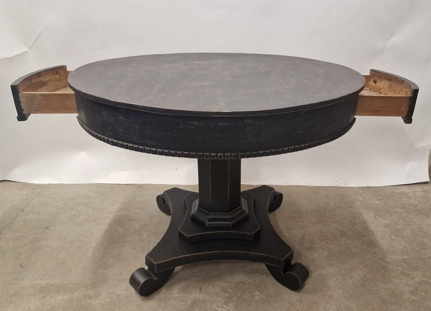 Swedish Round Table with Drawers, circa 1810 - JAA