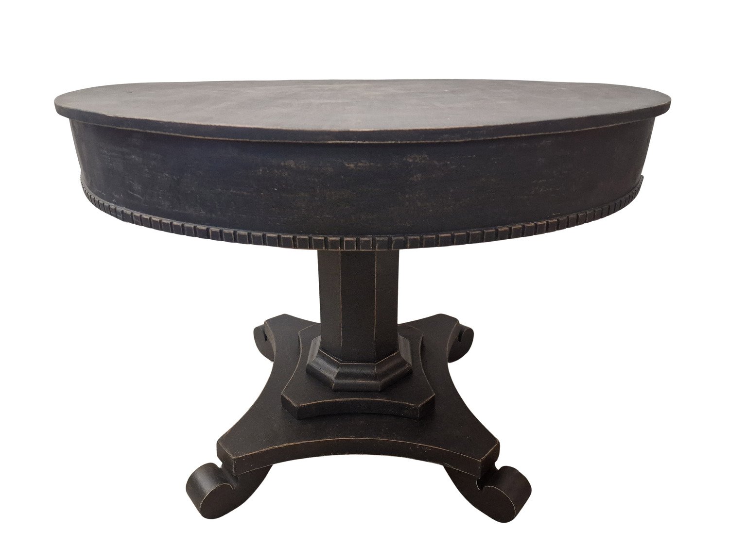Swedish Round Table with Drawers, circa 1810