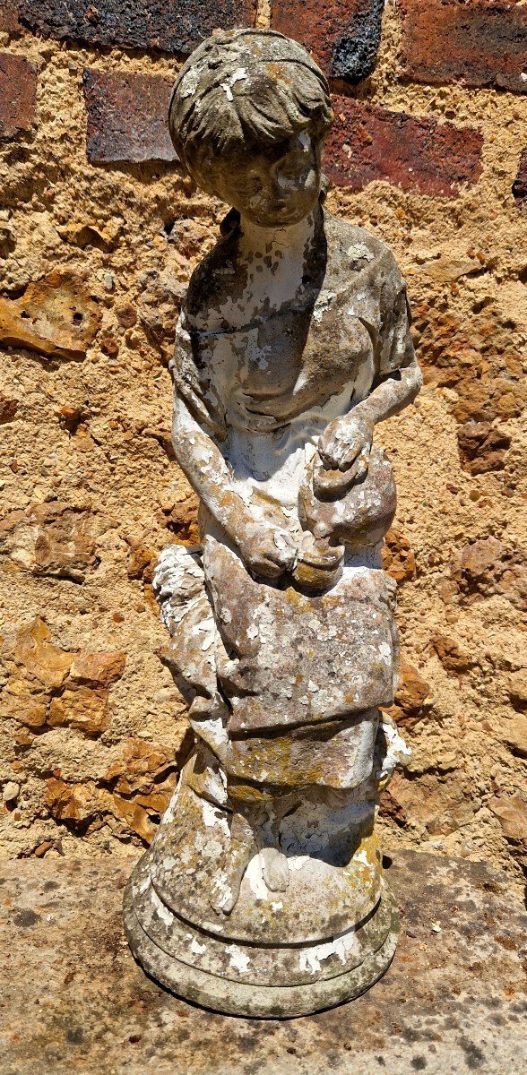 20th Century Reconstituted Stone Garden Statuette - JAA