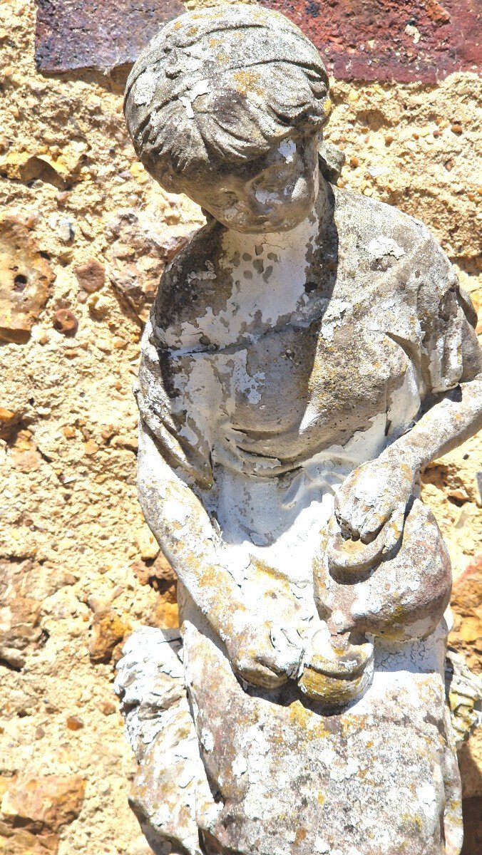 20th Century Reconstituted Stone Garden Statuette - JAA