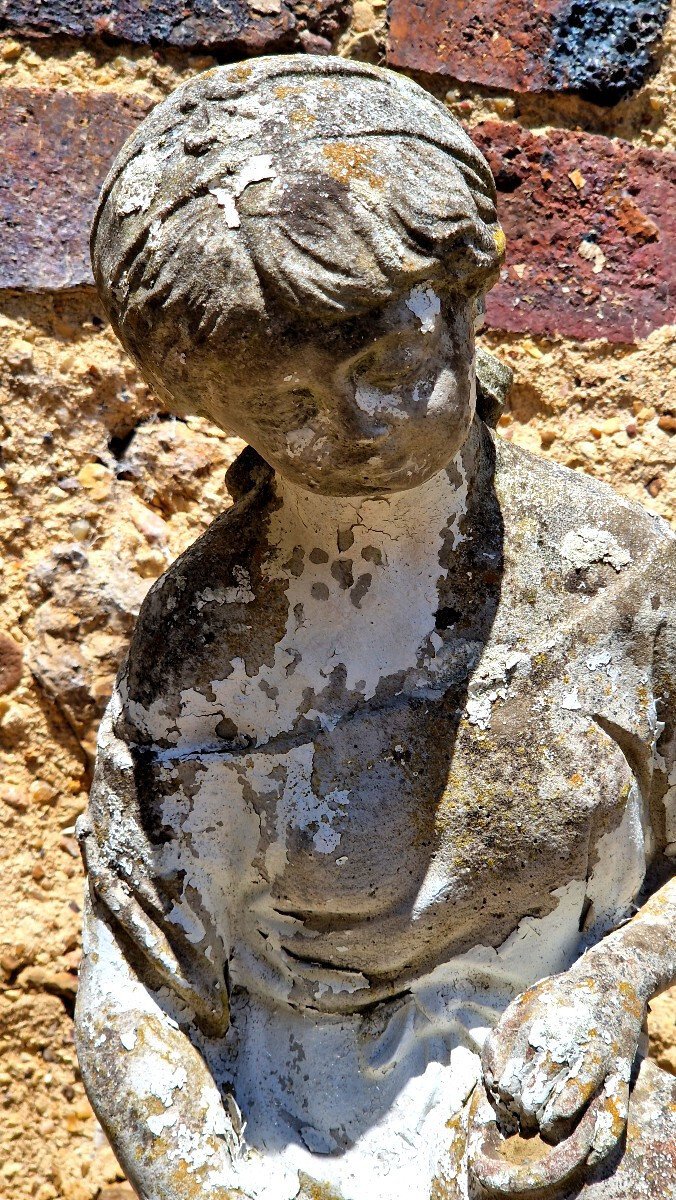 20th Century Reconstituted Stone Garden Statuette - JAA