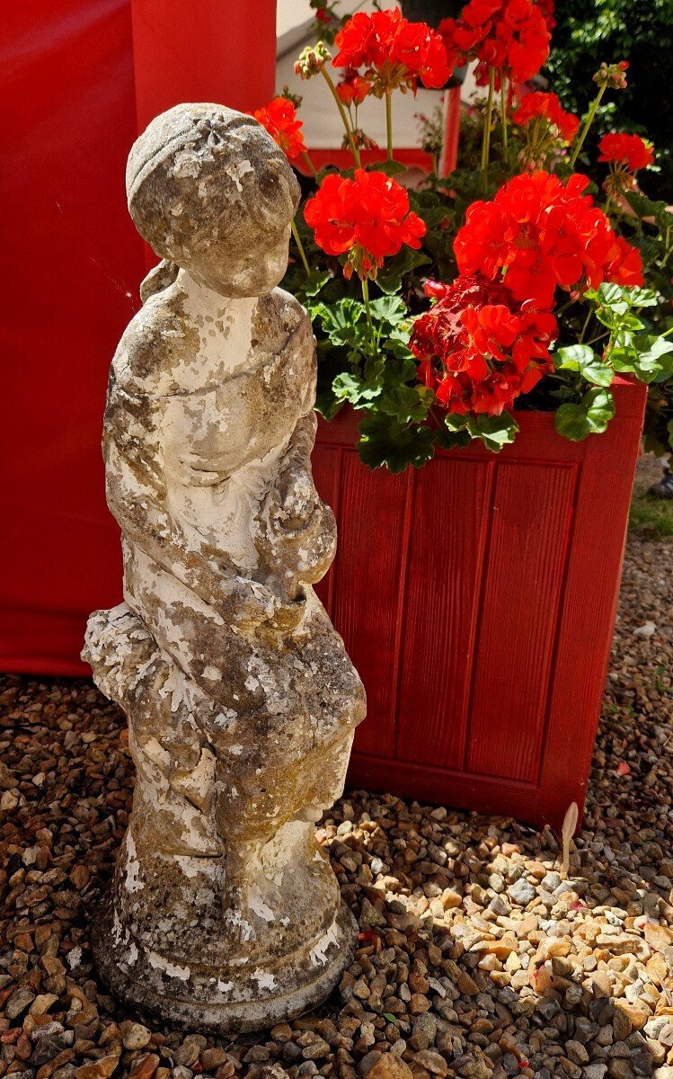 20th Century Reconstituted Stone Garden Statuette - JAA