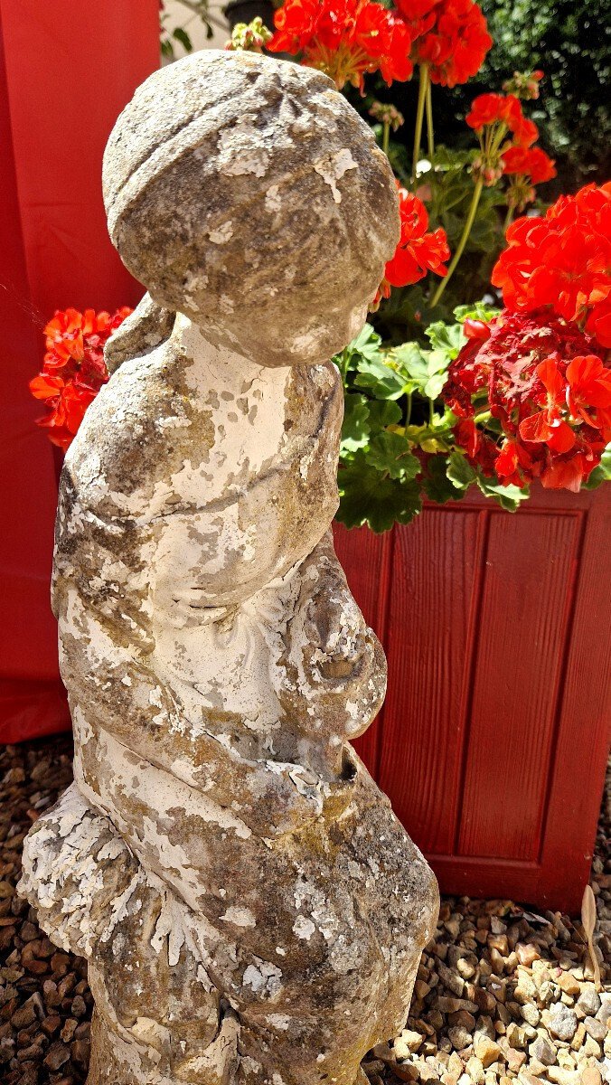20th Century Reconstituted Stone Garden Statuette - JAA