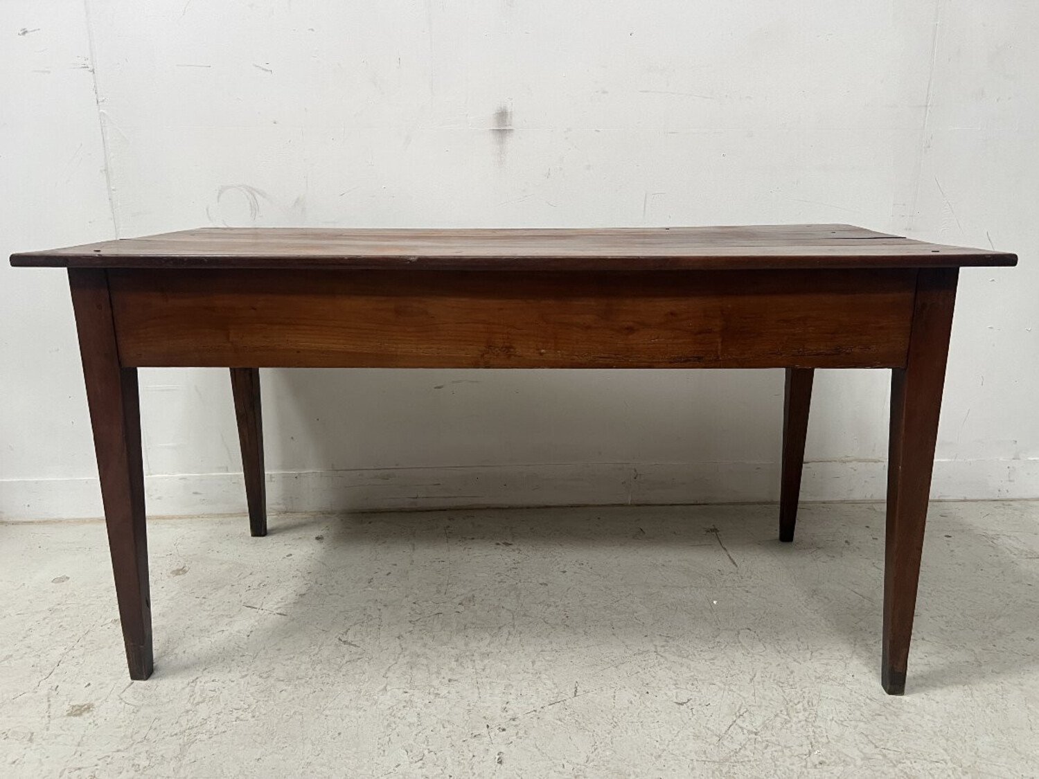 19th Century French Solid Cherry Farmhouse Table - JAA
