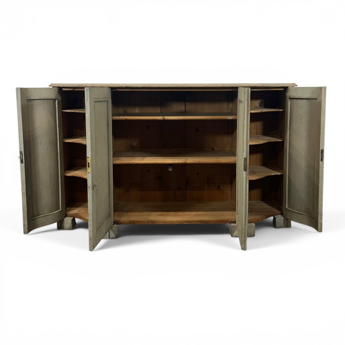 A spacious Antique  Swedish sideboard in grey - JAA