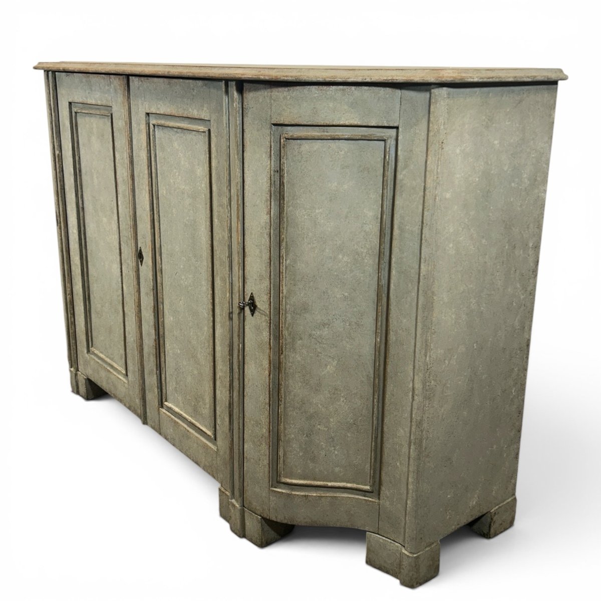 A spacious Antique  Swedish sideboard in grey - JAA