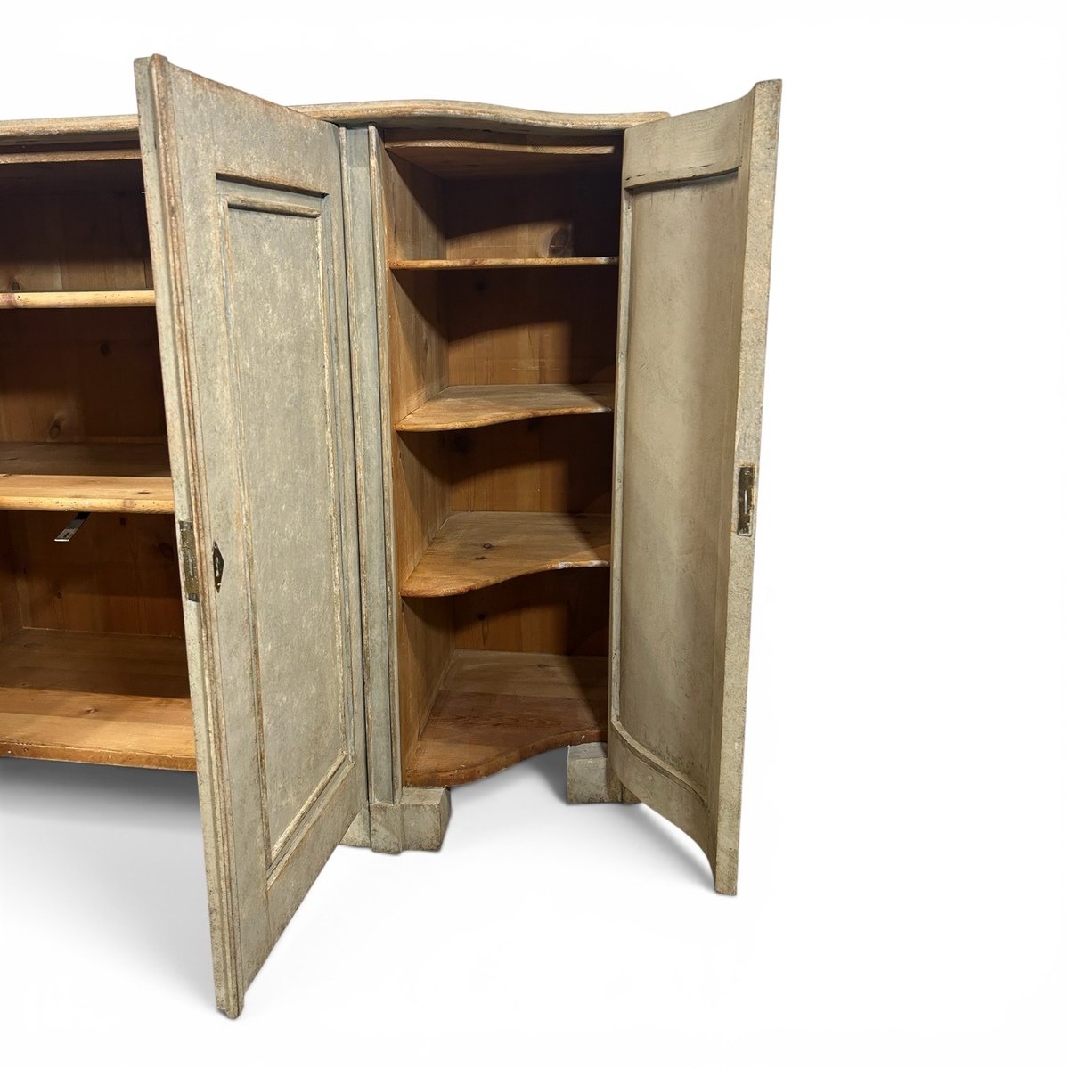 A spacious Antique  Swedish sideboard in grey - JAA