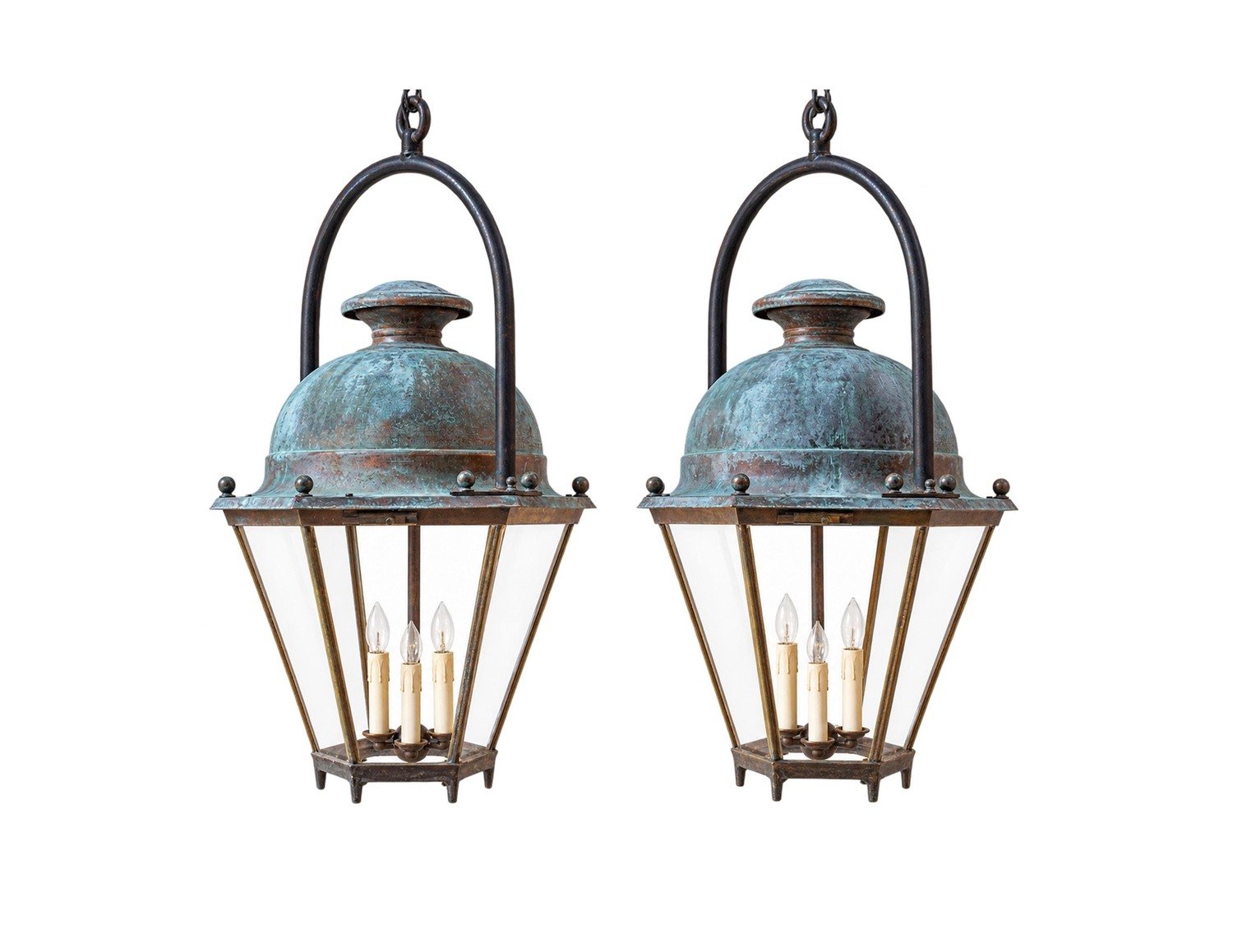 Pair of French 20th Century Lanterns