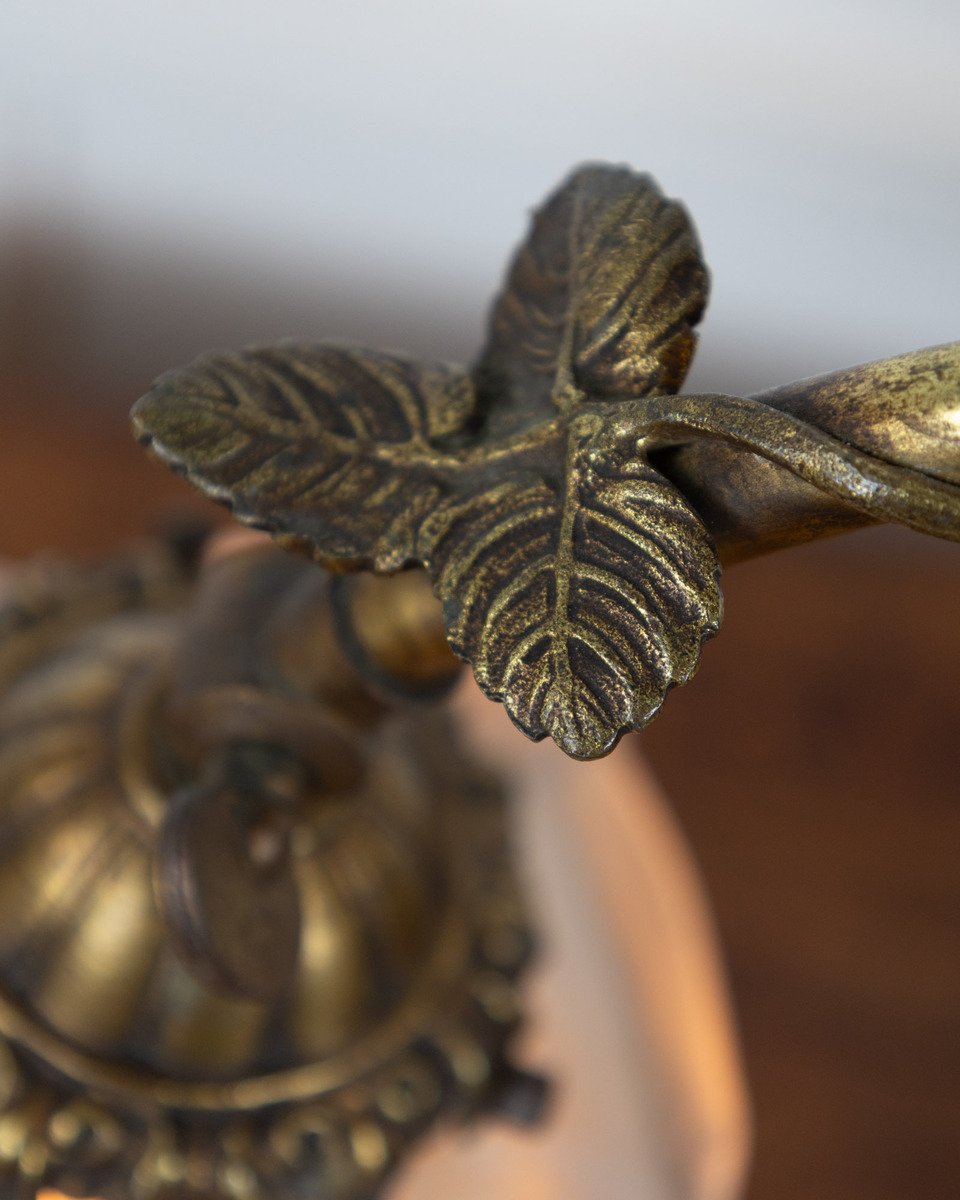 French 20th Century Art Nouveau Bronze Heron Lamp - JAA