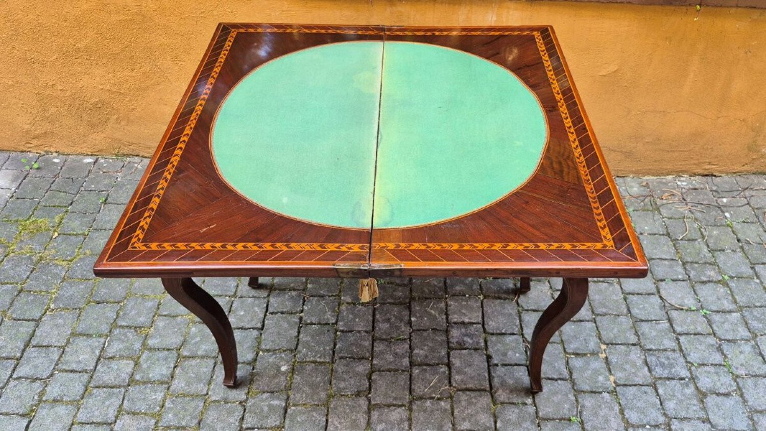 Louis XV Inlaid Walnut Game Table, Bologna, Mid-18th Century - JAA