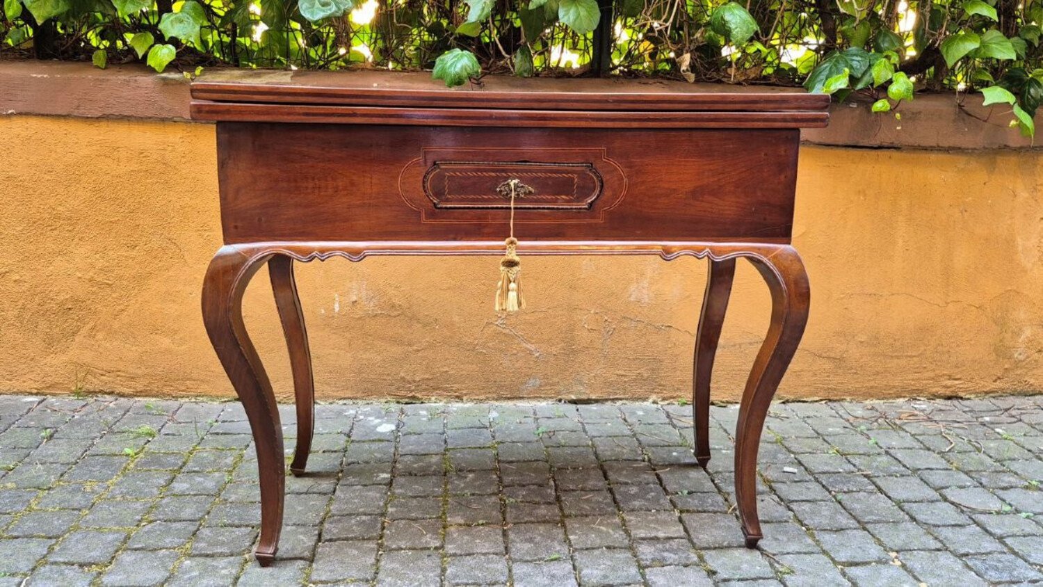 Louis XV Inlaid Walnut Game Table, Bologna, Mid-18th Century - JAA