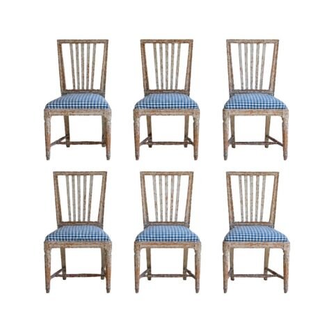 A Set of Six Gustavian Chairs Circa 1820