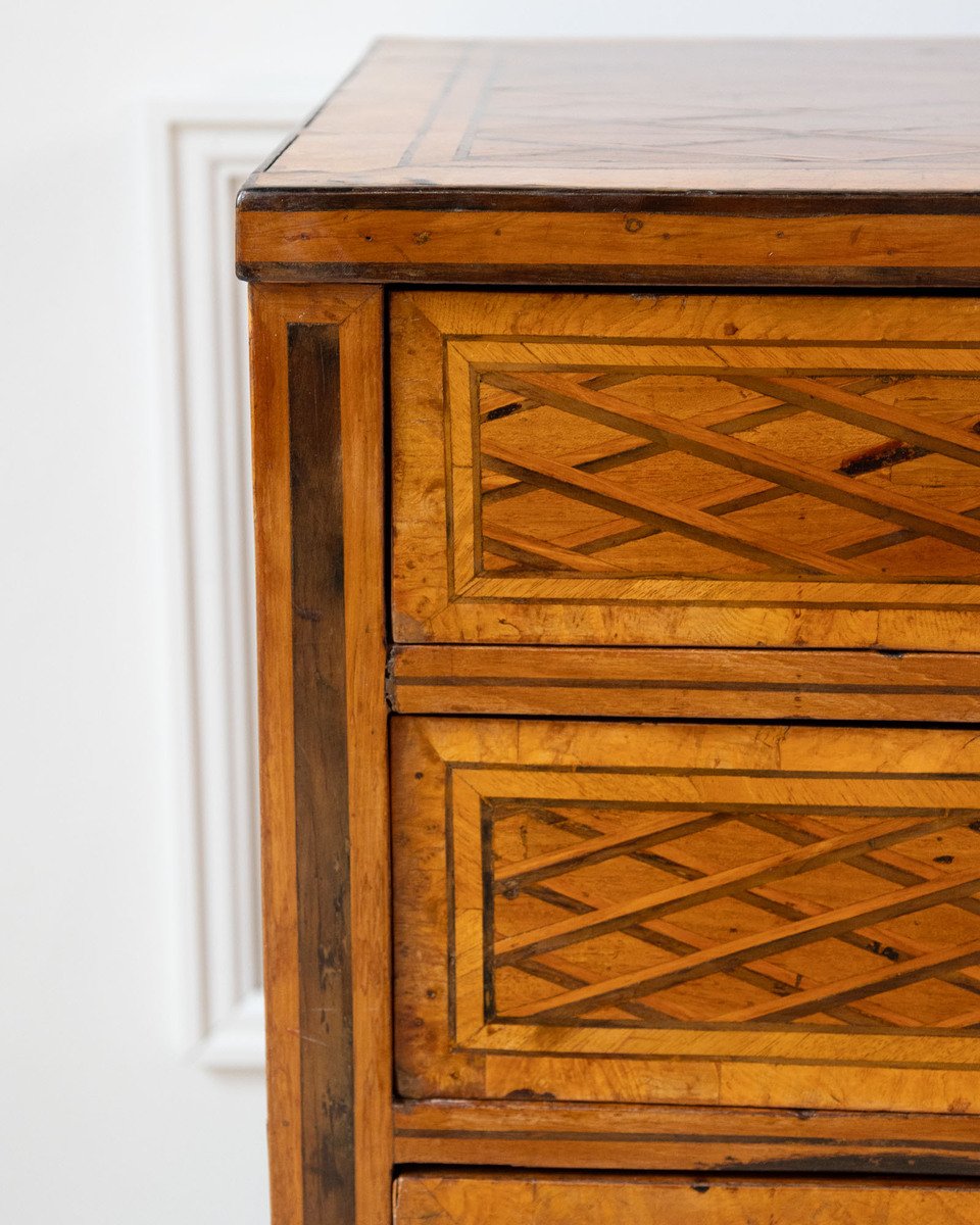 Italian Neoclassical Parquetry Chest of Drawers, c. 1780 - JAA