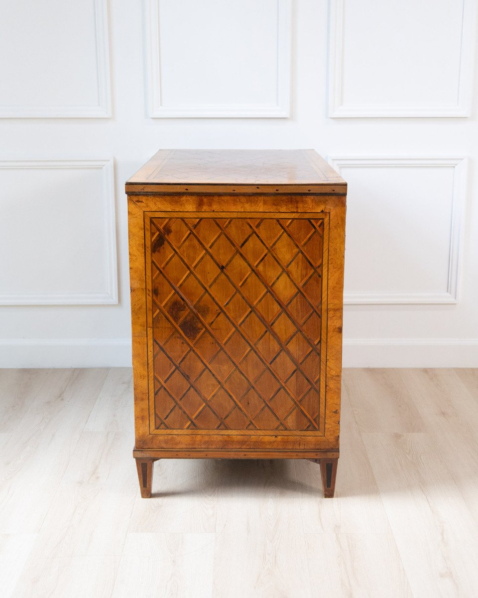 Italian Neoclassical Parquetry Chest of Drawers, c. 1780 - JAA