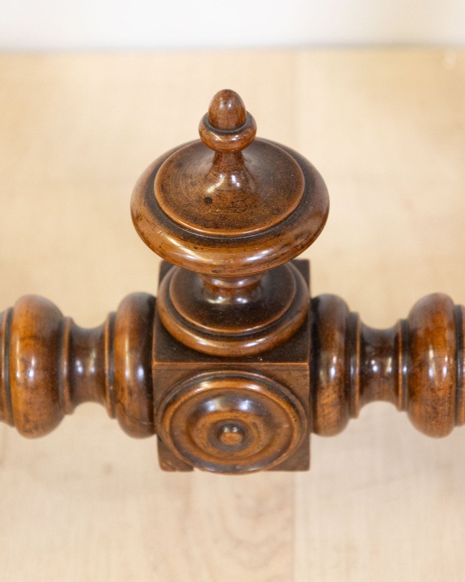 Late 19th Century Walnut Work Table with Floral Marquetry and Lift-Top Storage - JAA