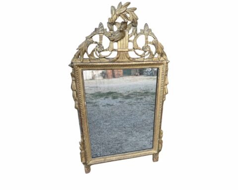 Louis XVI period giltwood mirror