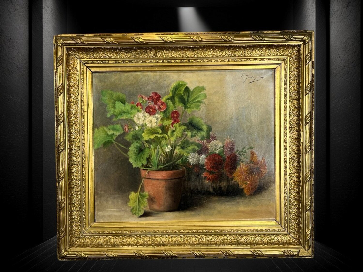 Oil On Canvas Signed 