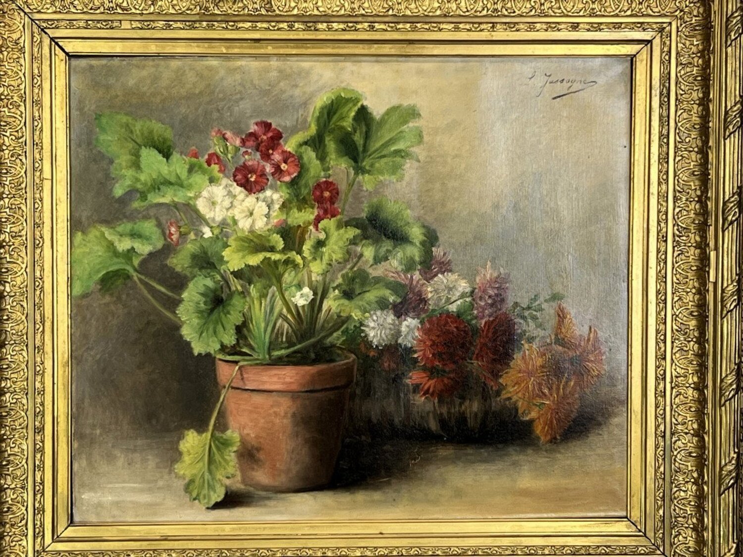 Oil On Canvas Signed 
