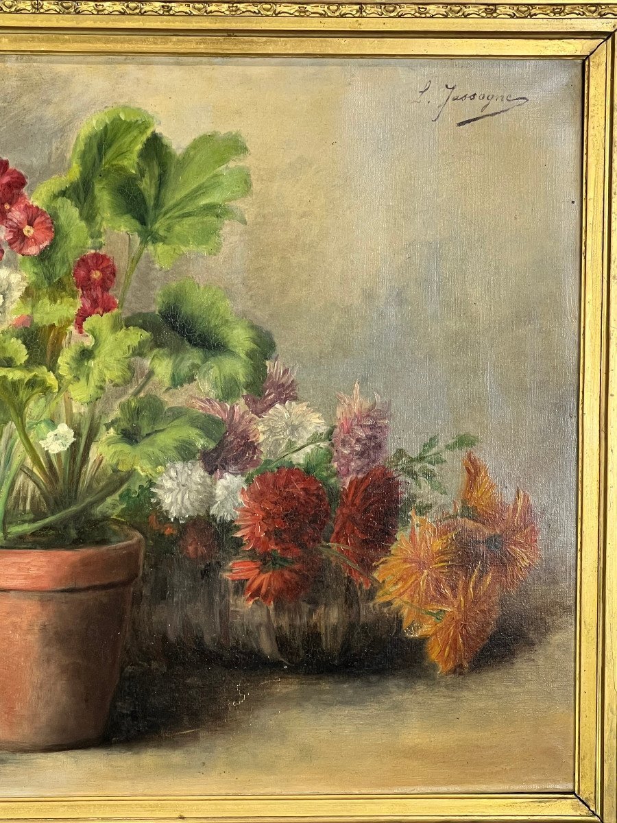 Oil On Canvas Signed 