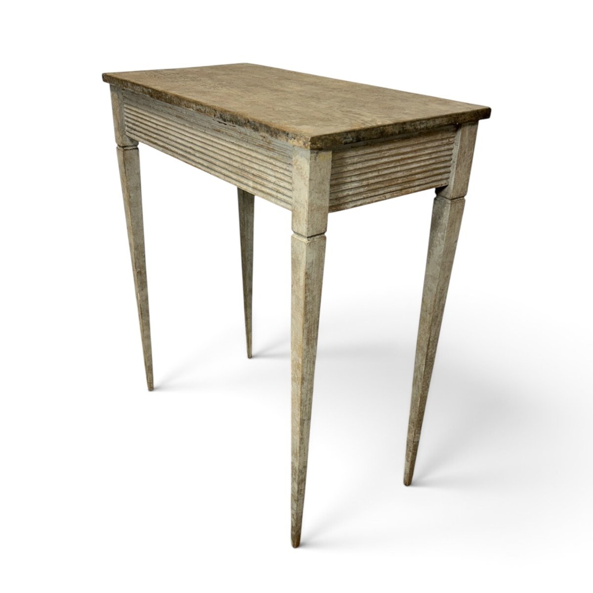 Pair of Swedish Painted-Pine Console Tables - JAA