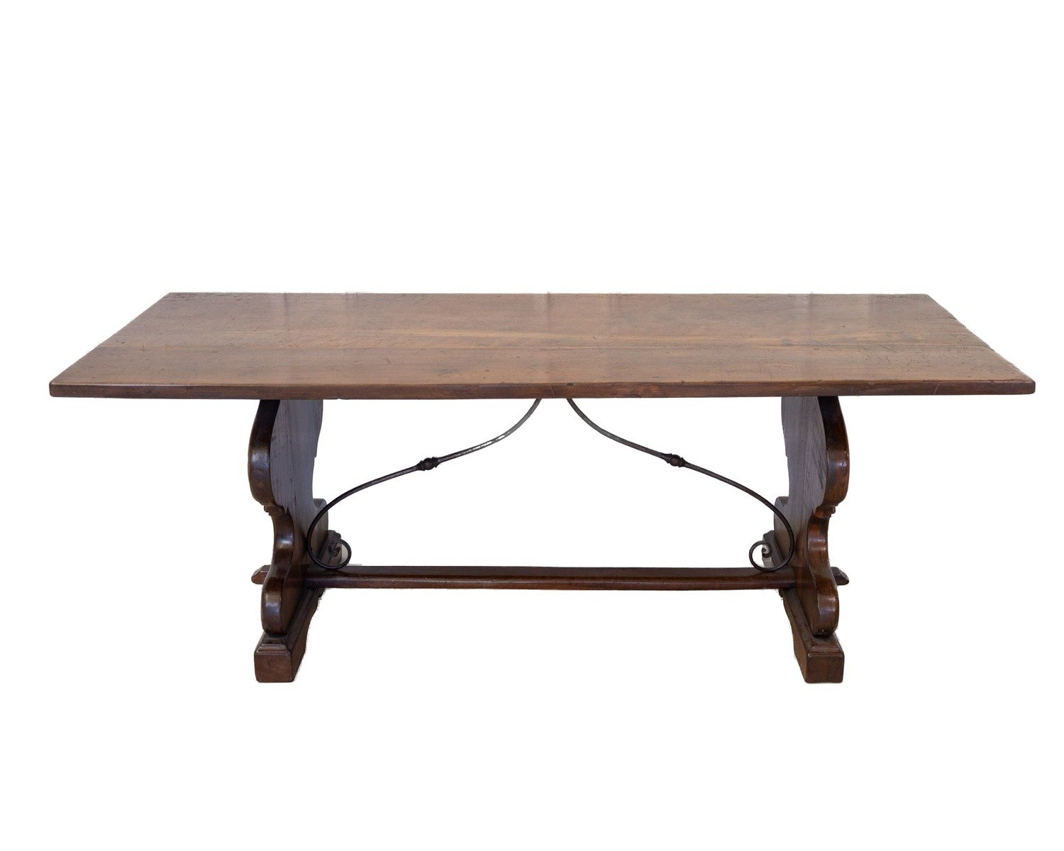 Late 17th Century Refectory Table with Carved Ace-Shaped Legs