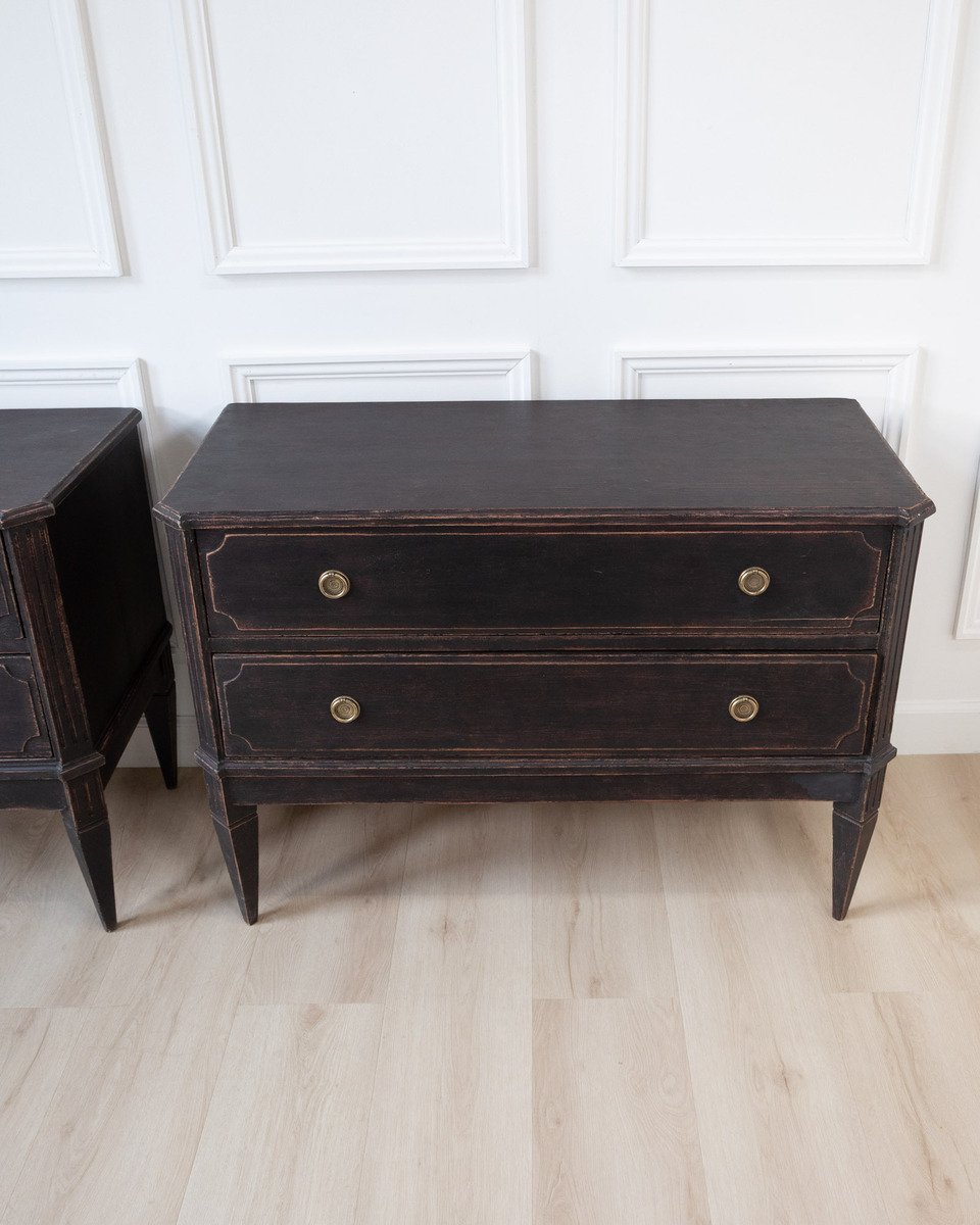 A classic pair of Gustavian-style commodes - JAA
