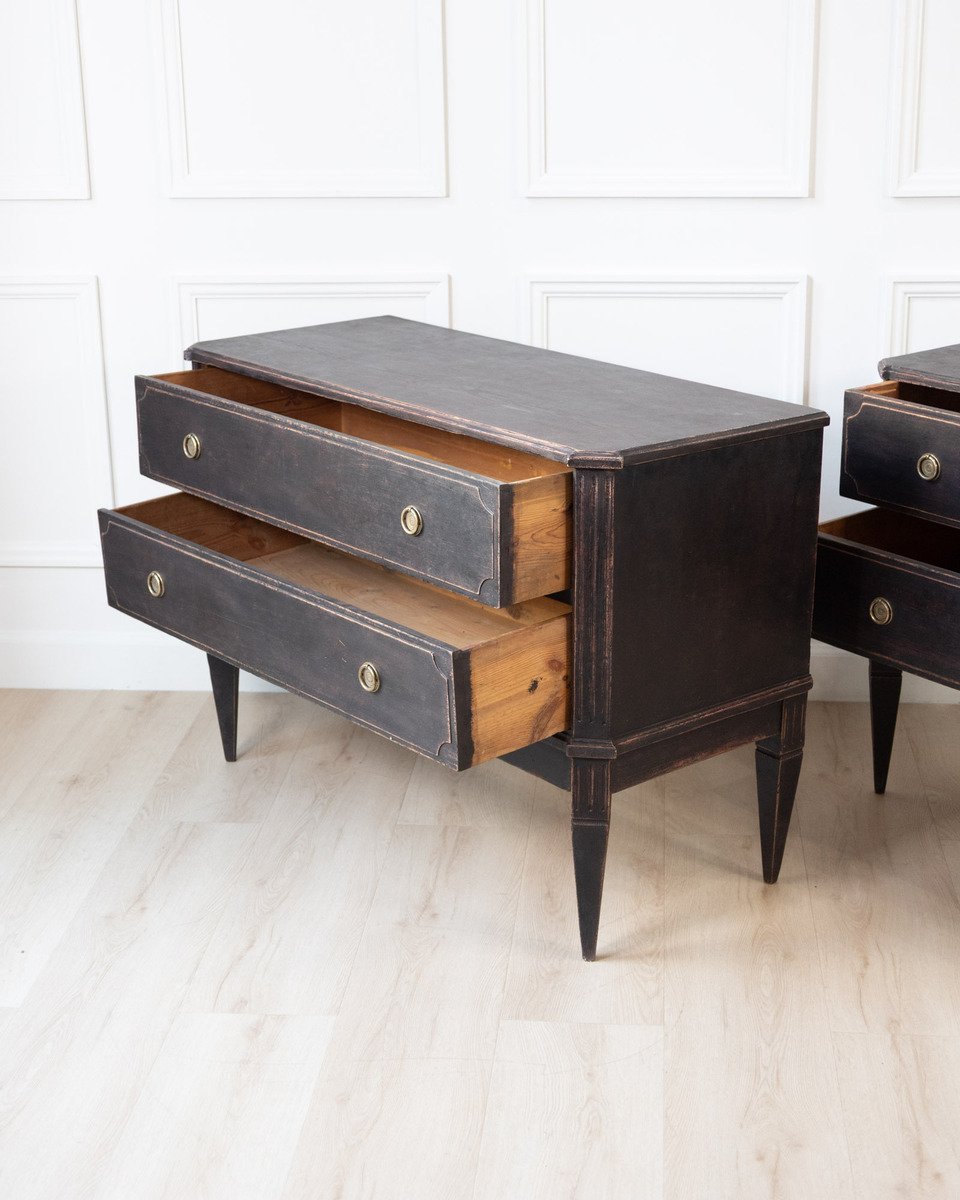 A classic pair of Gustavian-style commodes - JAA