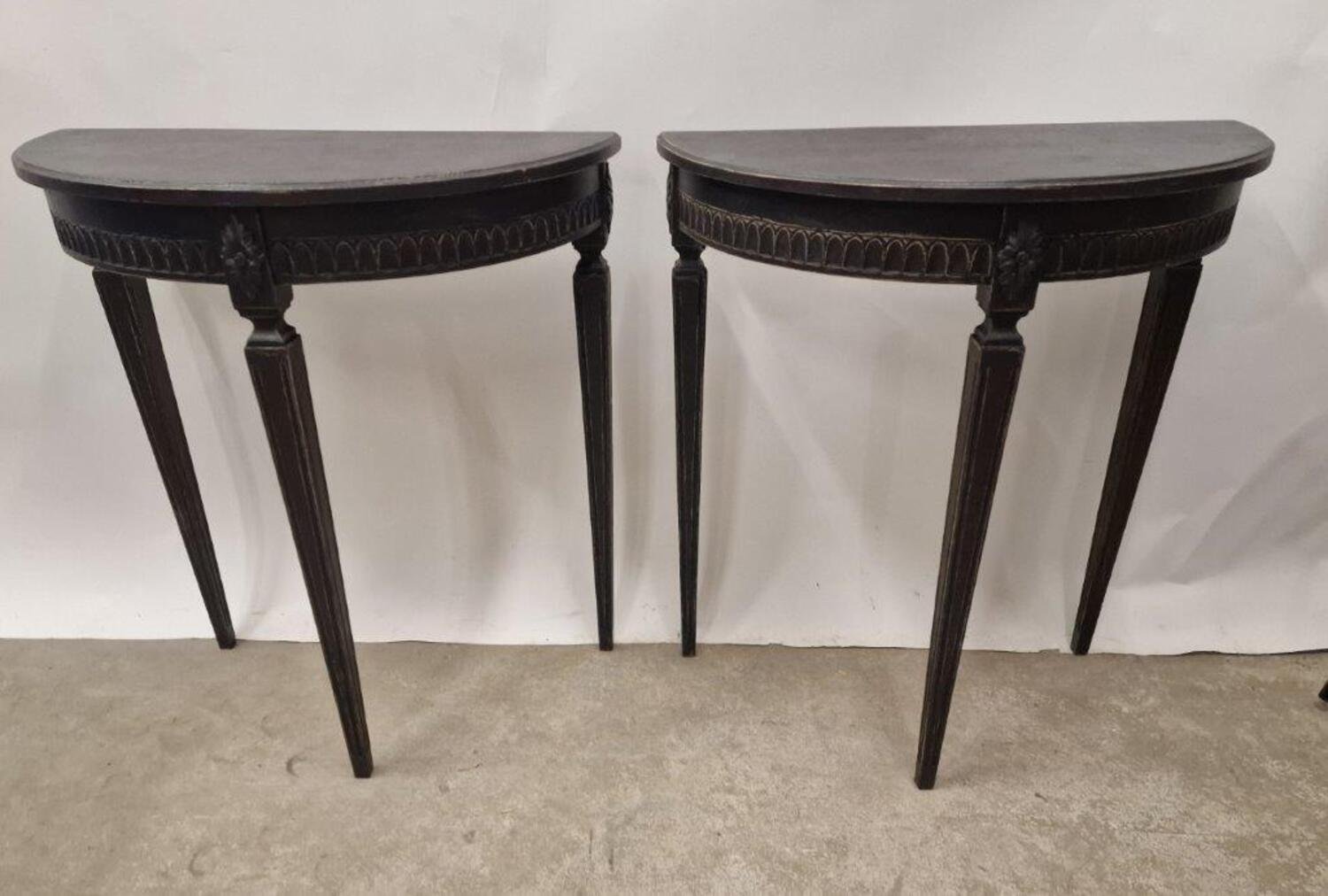 Late 20th Century Pair of demi lunes - JAA